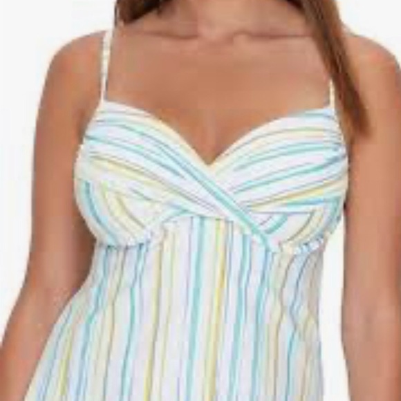 SWIM SYSTEMS (msrp $98) 34D Built In Bra Tankini - Picture 8 of 8